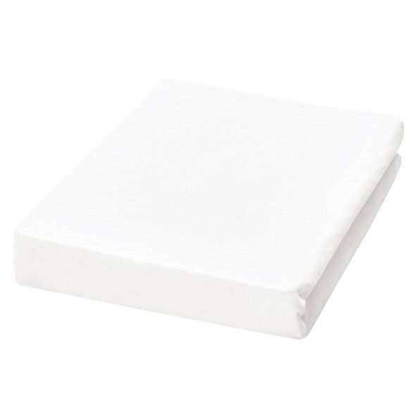 Feinbiber-Spannbetttuch 140-150 x 200 cm, weiß