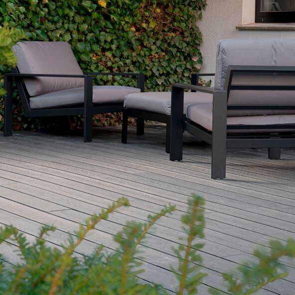 WPC-Terrassendielen SAMANA, 6 m², hellgrau