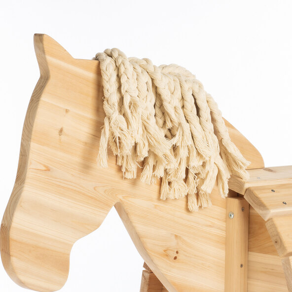 Holzpferd Niels, natur