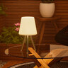 LED-Outdoor-Akku-Tischleuchte, dreibeinig