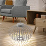 LED-Akku-Tisch- und Bodenleuchte Korga, greige, ⌀ 46 cm