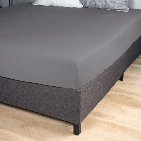Spannbetttuch Supersoft DB, dunkelgrau