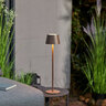 3 in 1 LED-Akku-Tischleuchte, braun-metallic