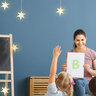 10er LED-Sternenlichterkette, weiß 
