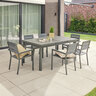 Gartenmöbel-Set - Tisch CALIDO & 6 Stühle MADERA