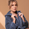 Bademantel, blue, L
