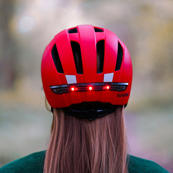 Fahrradhelm ECO Urban, rot, 58-61 cm