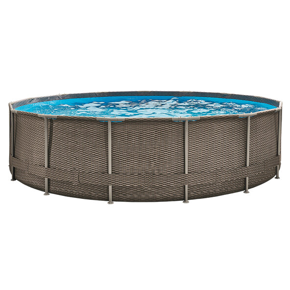 Active Frame Pool Rund Rattan-Style, Ø 457 cm