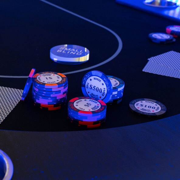 LED-Pokertisch FULL HOUSE