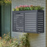 Wärmepumpenverkleidung mit Blumenkasten, 140 x 56 x 94 cm 