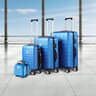 Hartschalenkoffer-Set Exopack inkl. Beautycase, blau