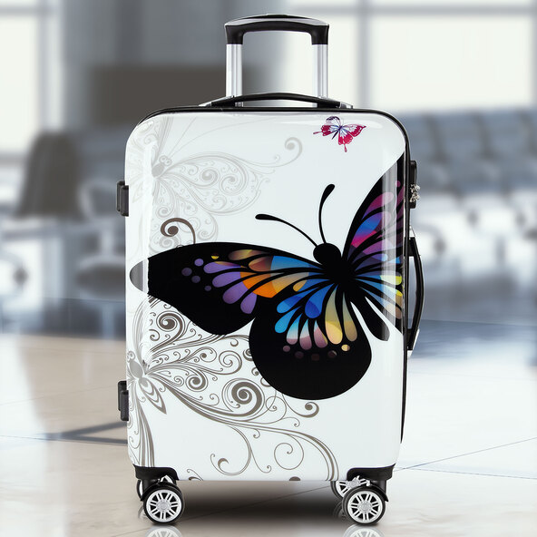 Hartschalenkoffer Butterfly M , 56 x 37 x 23 cm