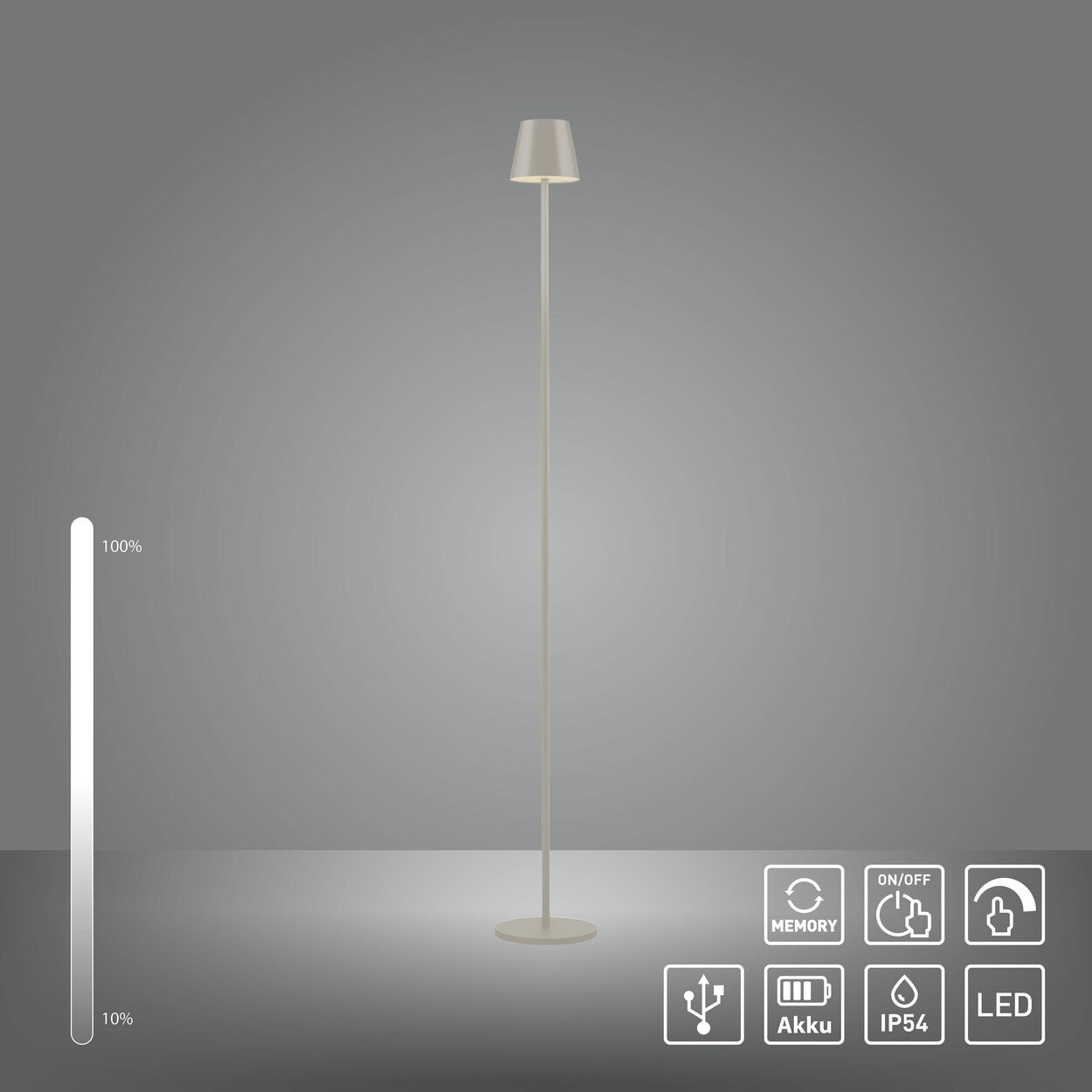 JUST LIGHT LEDAkkuStehleuchte Buria ALDI