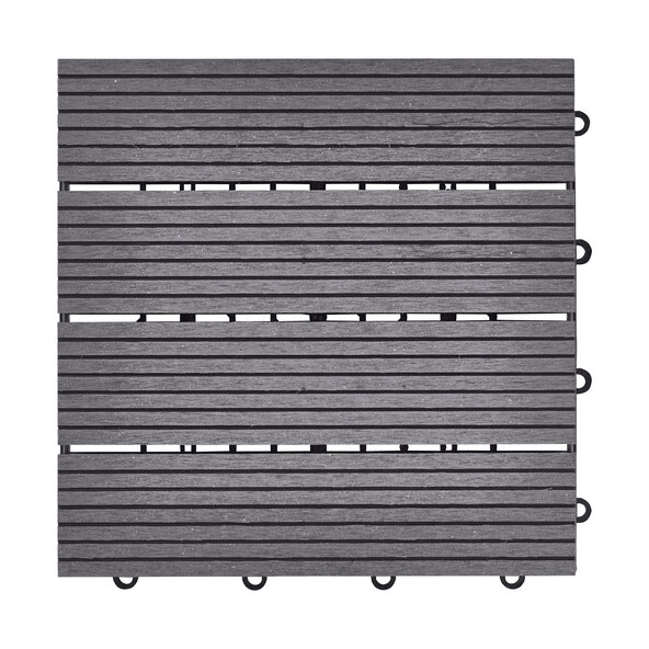 WPC-Holzfliesen BAVARO, 3m²-Paket, anthrazit