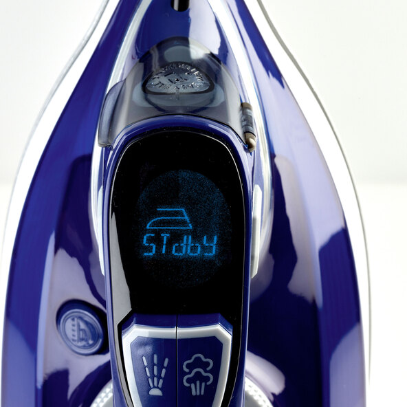 LCD Dampfbügeleisen, blau