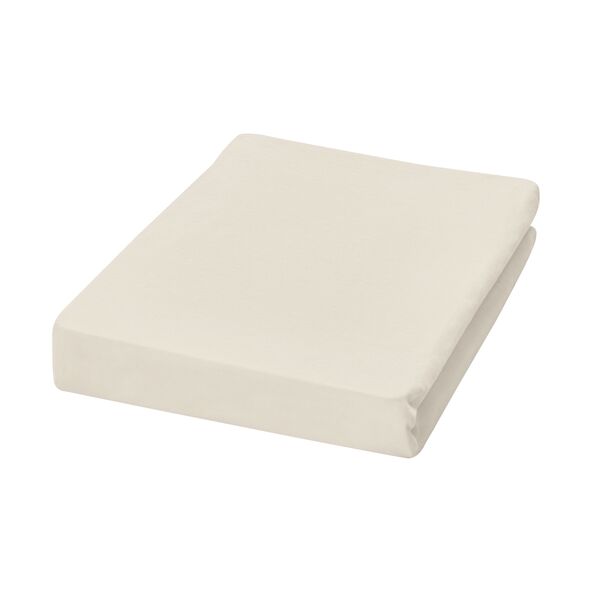 Supersoft Spannbetttuch für Topper, 140-160 x 200-220 cm, creme