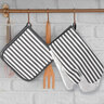 Ofenhandschuhe & Topflappen Set Japandi, grau