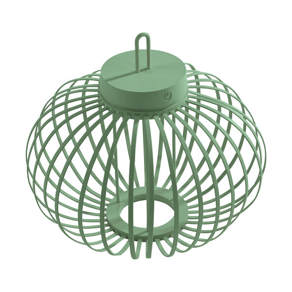 LED-Akku-Tisch- und Bodenleuchte Korga, grün, ⌀ 36 cm