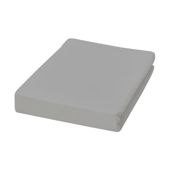Supersoft Spannbetttuch für Topper, 90-100 x 200-220 cm, grau