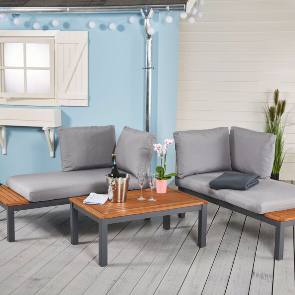 Gartenlounge-Set Eukalyptus