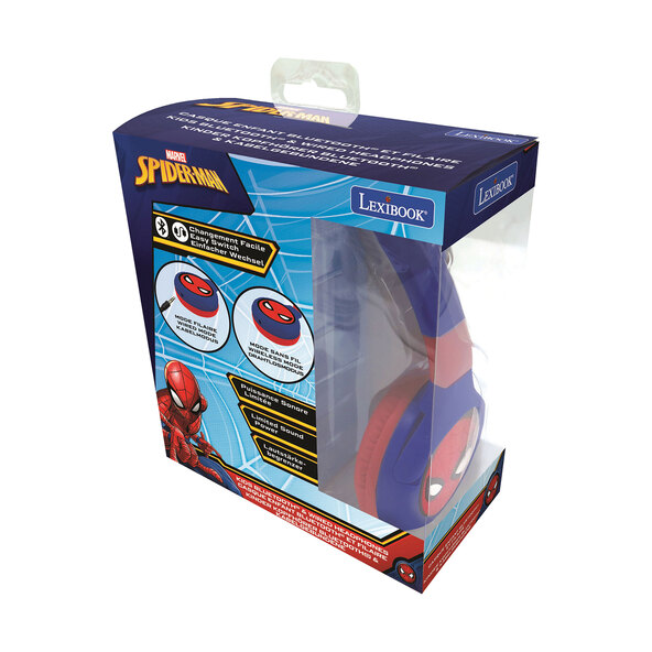 2 in 1 Bluetooth-Kopfhörer für Kinder, Spiderman