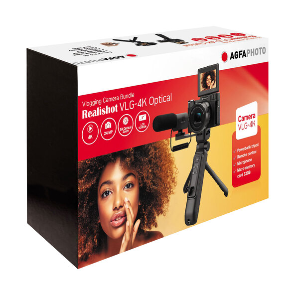 Vlogging Kamera Set Realishot VLG-4K Optical