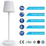 LED-Akku-Tischlampe Dinner Light classic, weiß