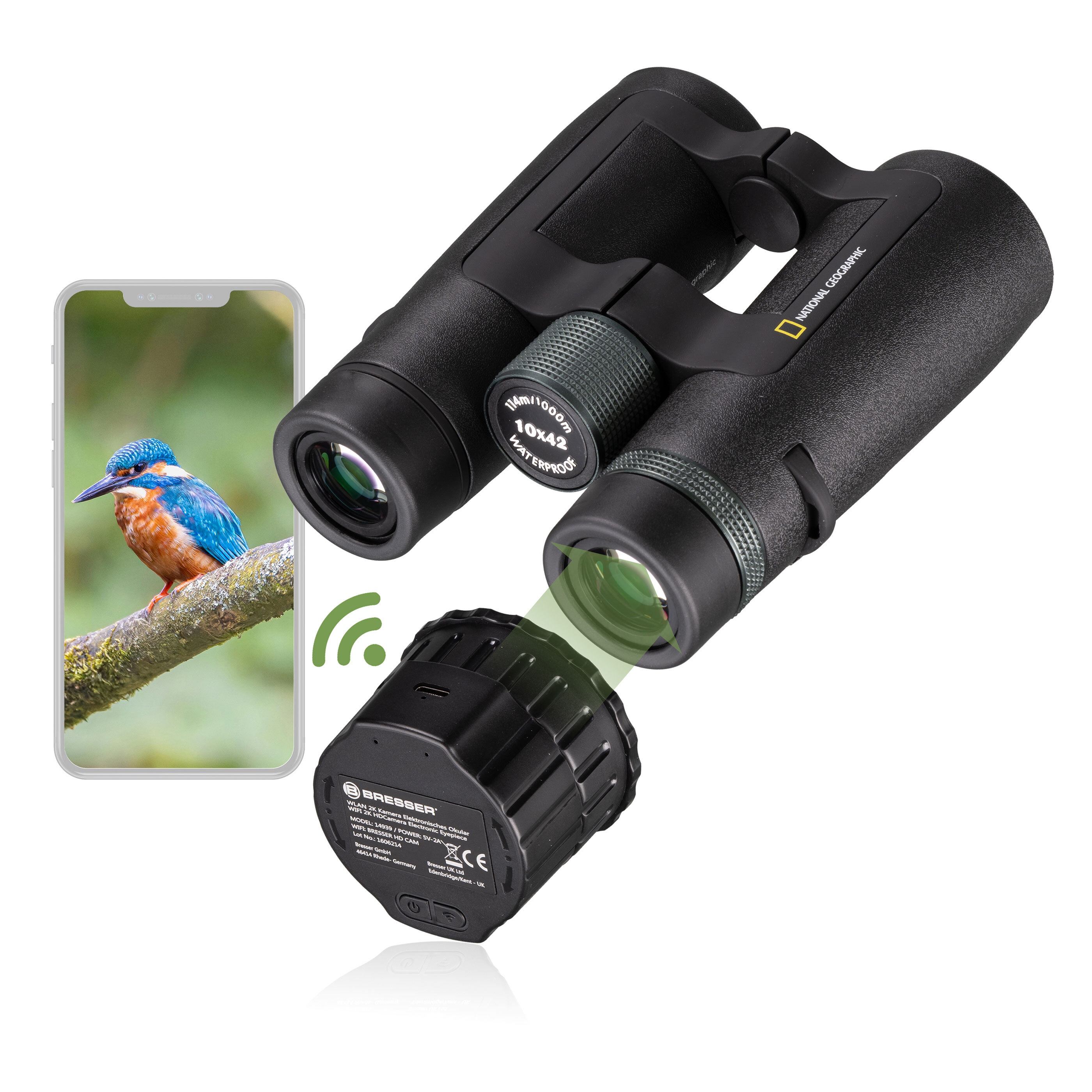 BRESSER Fernglas Trueview mit 2K HD WLAN Kamera ALDI