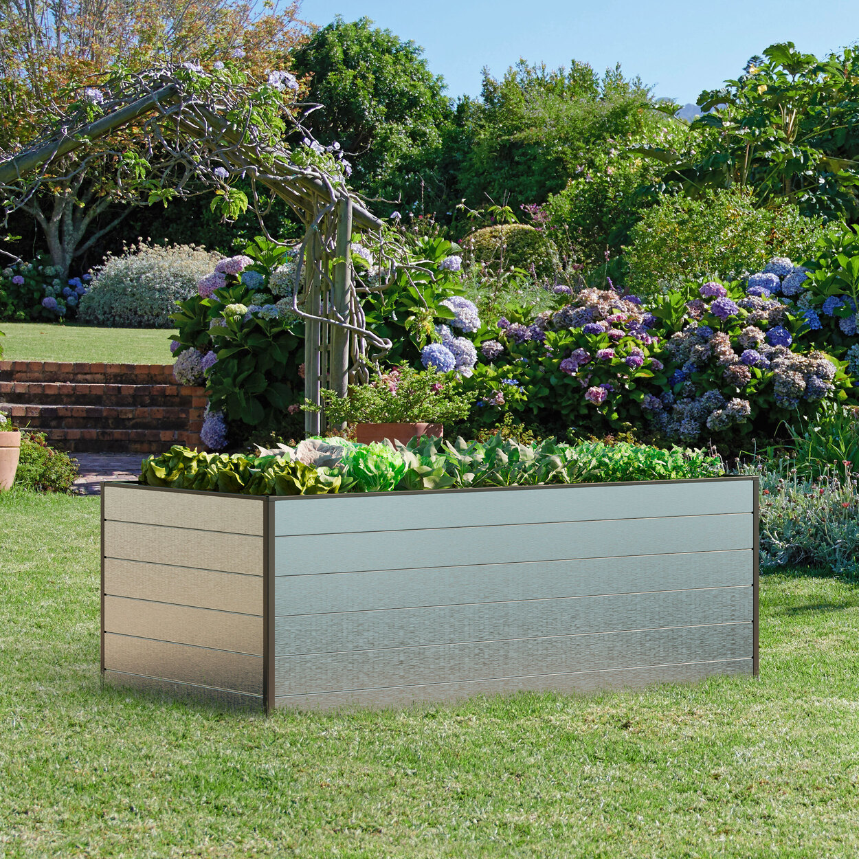 GFP AluminiumHochbeet, Alu Natur ALDI
