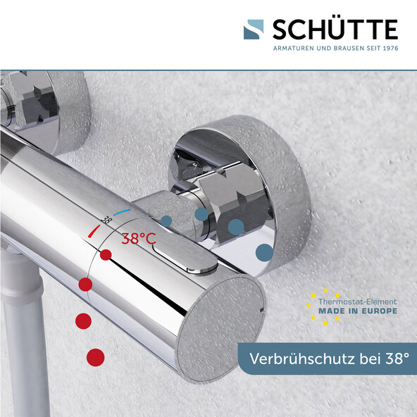 SIGNO Thermostat Wannenfüllarmatur • Chrom • SCHÜTTE