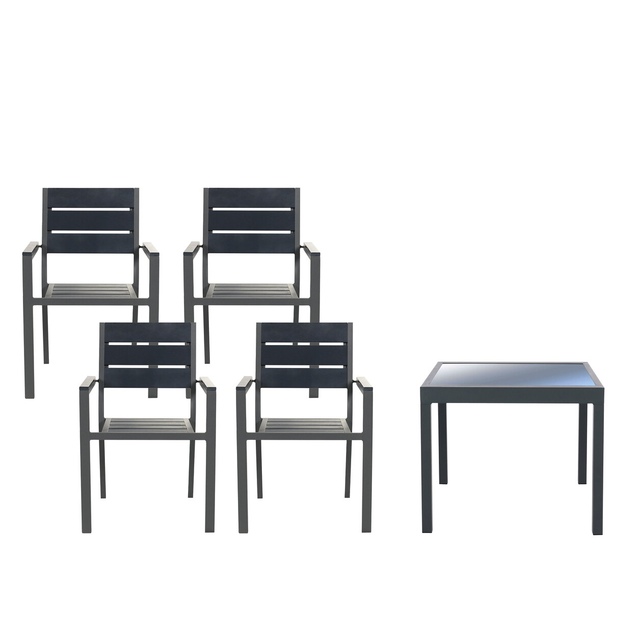 Home Deluxe Gartentisch Verano & Stühle Madera ALDI