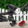 Fahrrad-Lampenset, schwarz