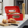 Retro-Brotkasten small, rot