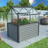 Hochfrühbeet Gaia Jumbo HKP4mm, granit/schwarz