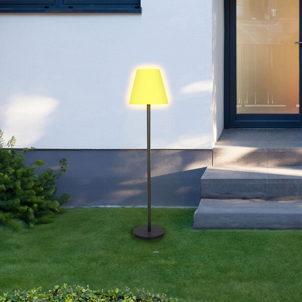 LED-Akku-Solar-Stehlampe