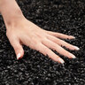 Hochflor Teppich, 80x150 cm, anthrazit
