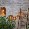 Lichterkette Rattan, Zylinder