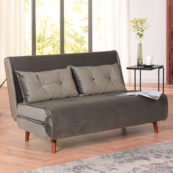 Samt-Sofabett, 2-Sitzer