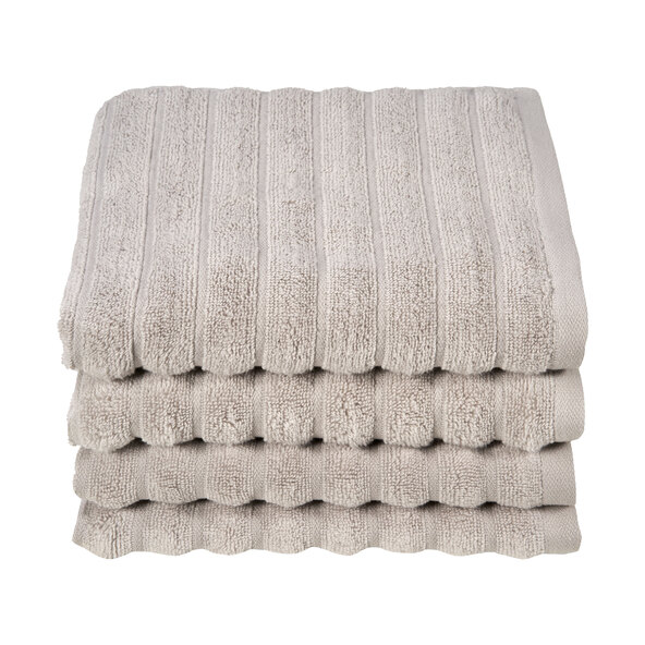 Handtuch Hoch/Tief, 2 x 2er Set, grau