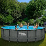 Elite Frame Pool Rund Rattan-Style, Ø 549 cm