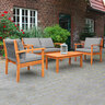 Holz-Lounge-Set, 4-tlg.