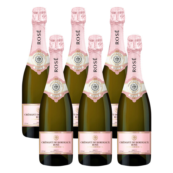 Crémant De Bordeaux Rosé Brut, 6 Flaschen à 0,75 l