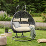 Polyrattan-Hängesessel TWIN, schwarz