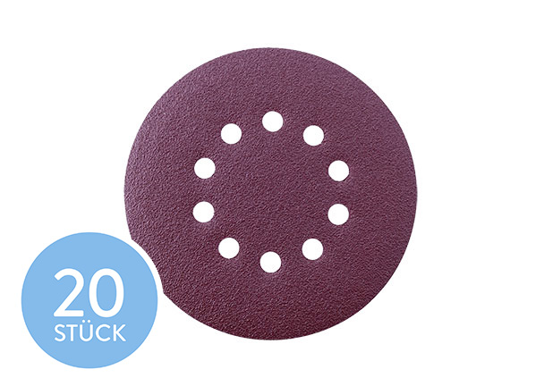 Schleifpapier, Ø 215 mm, 20 Stück