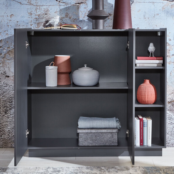 Highboard, 2-türig mit offenem Fach