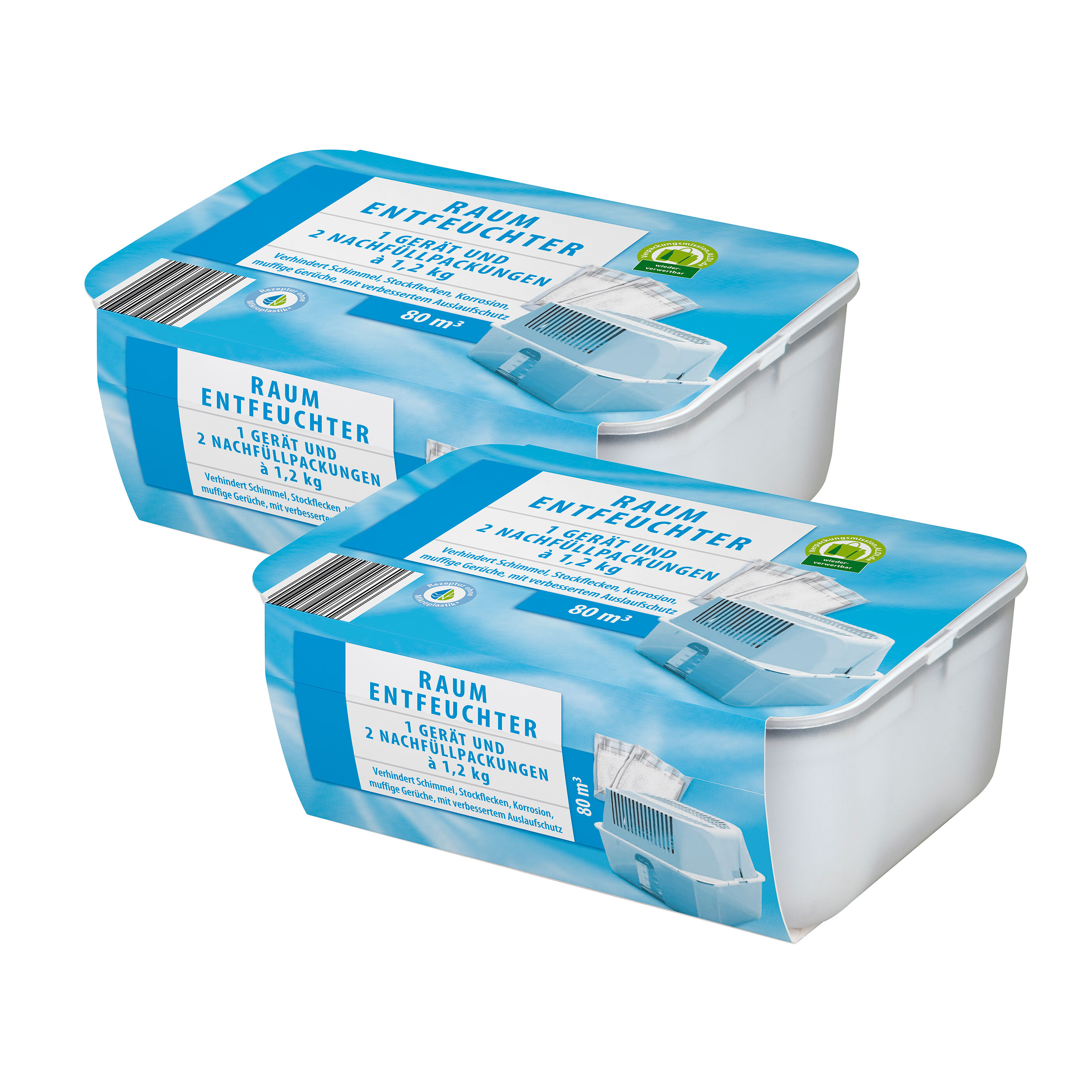 CLINAIR Raumentfeuchter, 2er Set ALDI