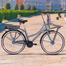 Alu-Elektro-City-Bike, Damen, grau