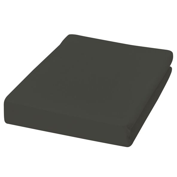 Jersey Spannbetttuch, 140-160 x 200 cm, anthrazit
