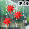 10er LED-Sternenlichterkette, rot 