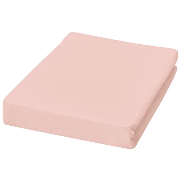 Jersey Spannbetttuch, 140-160 x 200 cm, rosé